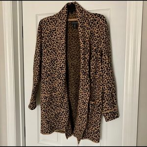 Cynthia Rowley leopard print cardigan